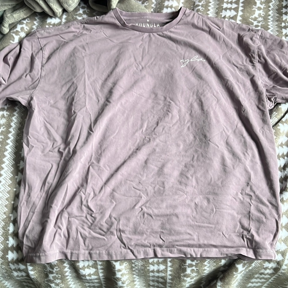 Youngla 464 skyline super sized tee - lavender